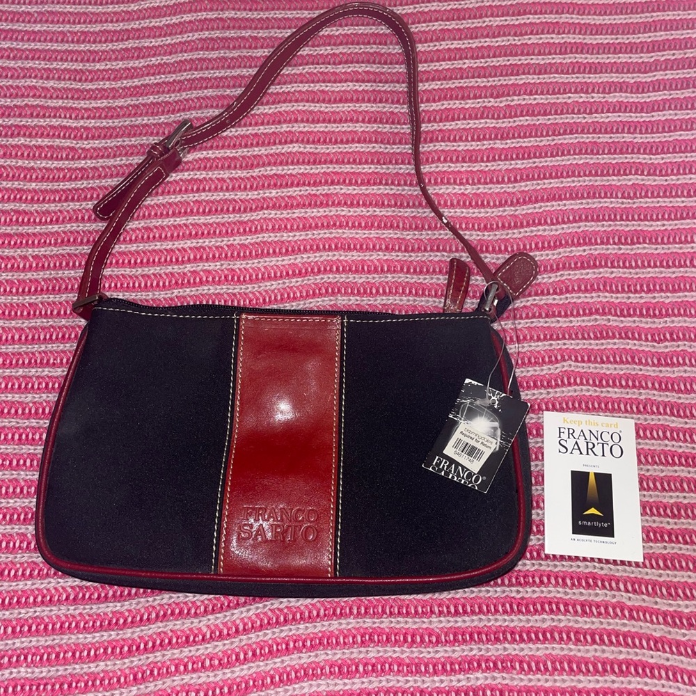 Franco Sarto Black and Red Mini Bag